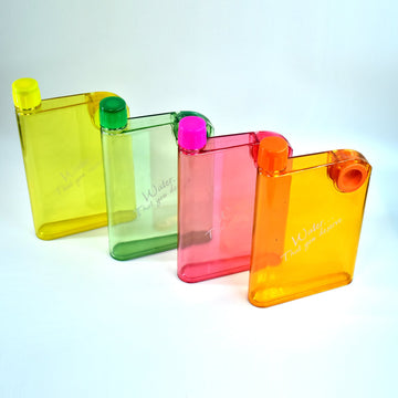 Notebook Style Slim Water Bottle (380 ml, Multicolor) - Kpyard 