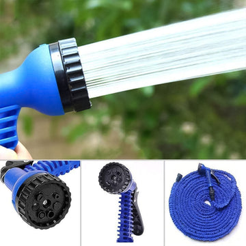 Expandable Magic Garden Hose with Spray Gun, Approx 4 Metre Pipe (1 Set / Mix Color) - Kpyard 
