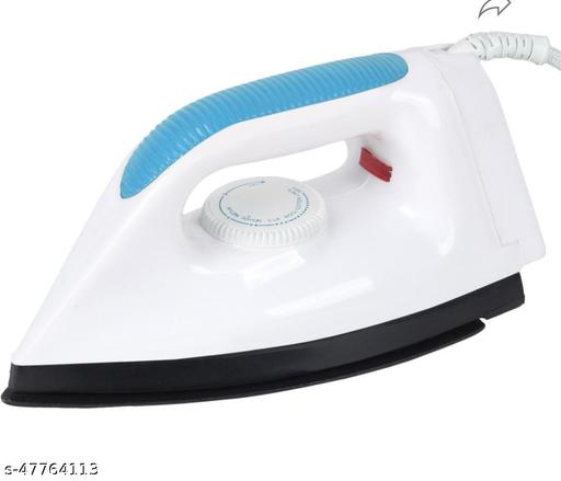 1000 Watt Dry Iron With American Heritage Non-Stick Sole Plate l Safety - Packed Electric Iron Press with Quick , Uniform Heating l 2 Years Manufacture Warranty  - Lumae