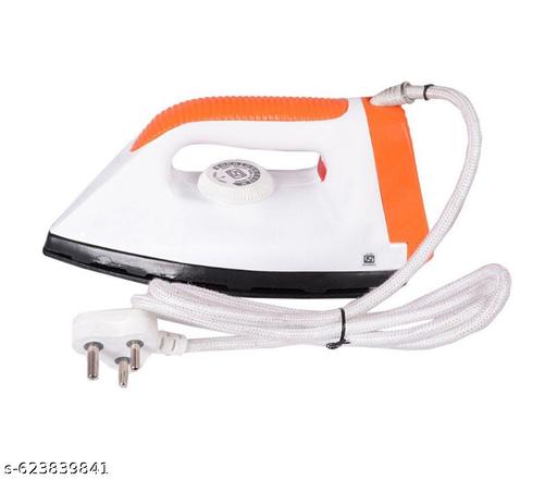 1000 Watt Dry Iron With American Heritage  Non - Stick Sole Plate l Safety - Packed Electric Iron Press with Quick , Uniform Heating l 2 Years Manufacture Warranty  - Lumae