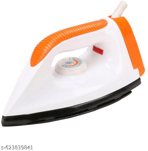 1000 Watt Dry Iron With American Heritage  Non - Stick Sole Plate l Safety - Packed Electric Iron Press with Quick , Uniform Heating l 2 Years Manufacture Warranty  - Lumae