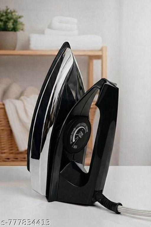 750 Watt Dry Iron With American Heritage  Non - Stick Sole Plate l Safety - Packed Electric Iron Press with Quick , Uniform Heating l 2 Years Manufacture Warranty  - Lumae