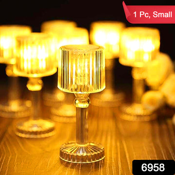 Mini Acrylic LED Desk Lamps Table Lamp Portable Crystal, Diwali (1 Pc / Small) - Lumae