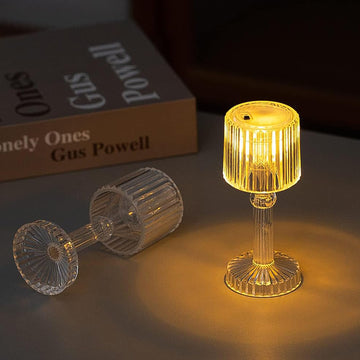 Mini Acrylic LED Desk Lamps Table Lamp Portable Crystal, Diwali (1 Pc / Small) - Lumae