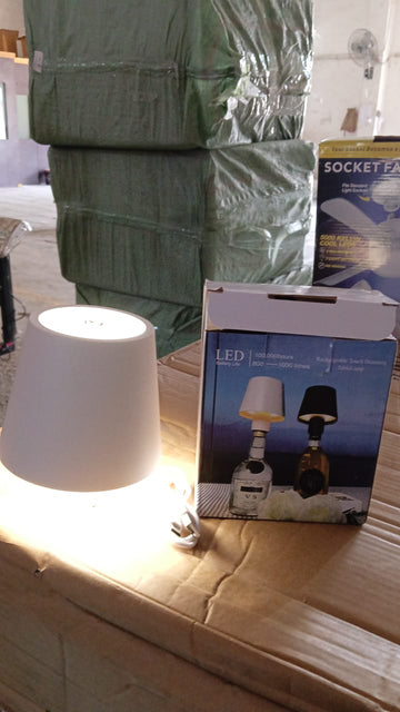 USB Rechargeable LED Bottle Lamp – 3-Color Dimmable Wireless Table Light (1 Pc) - Lumae