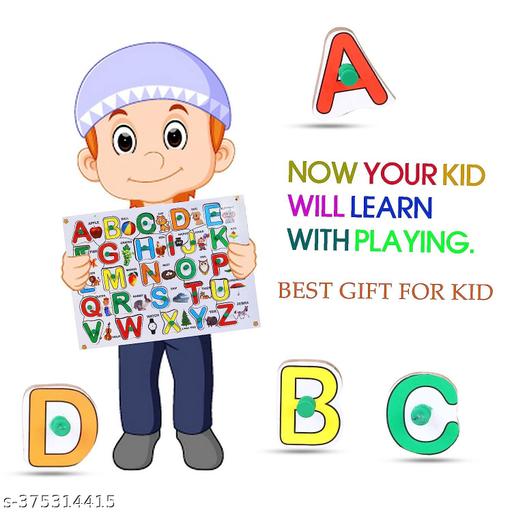 Best Buy Wooden Educational learning A To Z English Alphabets Board Puzzle With Picures - mehrlux