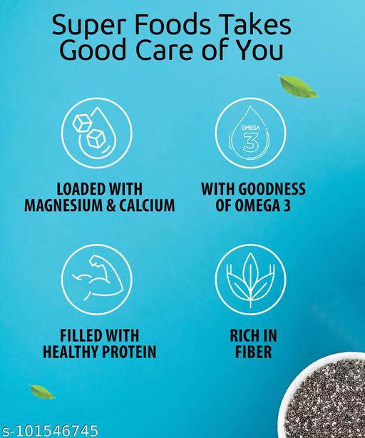 Chia Seeds for Weight Loss | Good Sources of Omega-3 Fatty Acid | Loaded with Fiber & Rich Antioxidant l High Amount of Protein for Good Health l Boost Metabolism & Immunity Booster l Pure & Natural Healthy Diet Seeds |Chia Seeds_200gm - Myshopic 