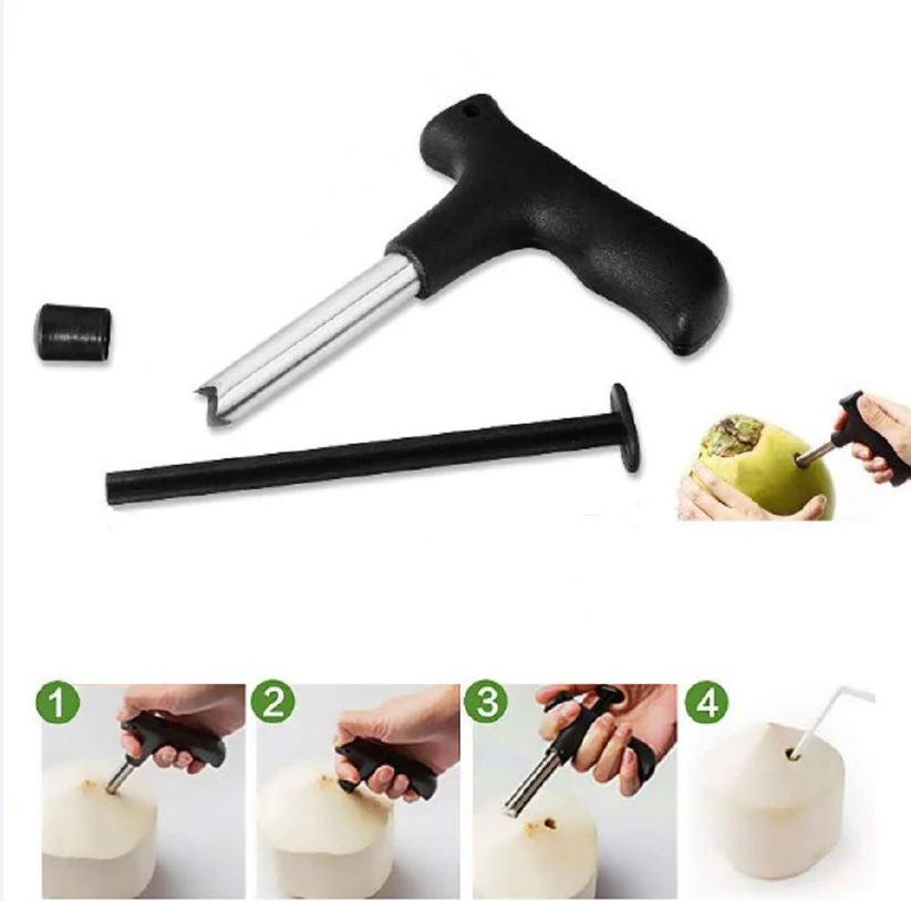 Premium Quality Stainless Steel Coconut Opener Tool / Driller with Comfortable Grip - Naira Cart