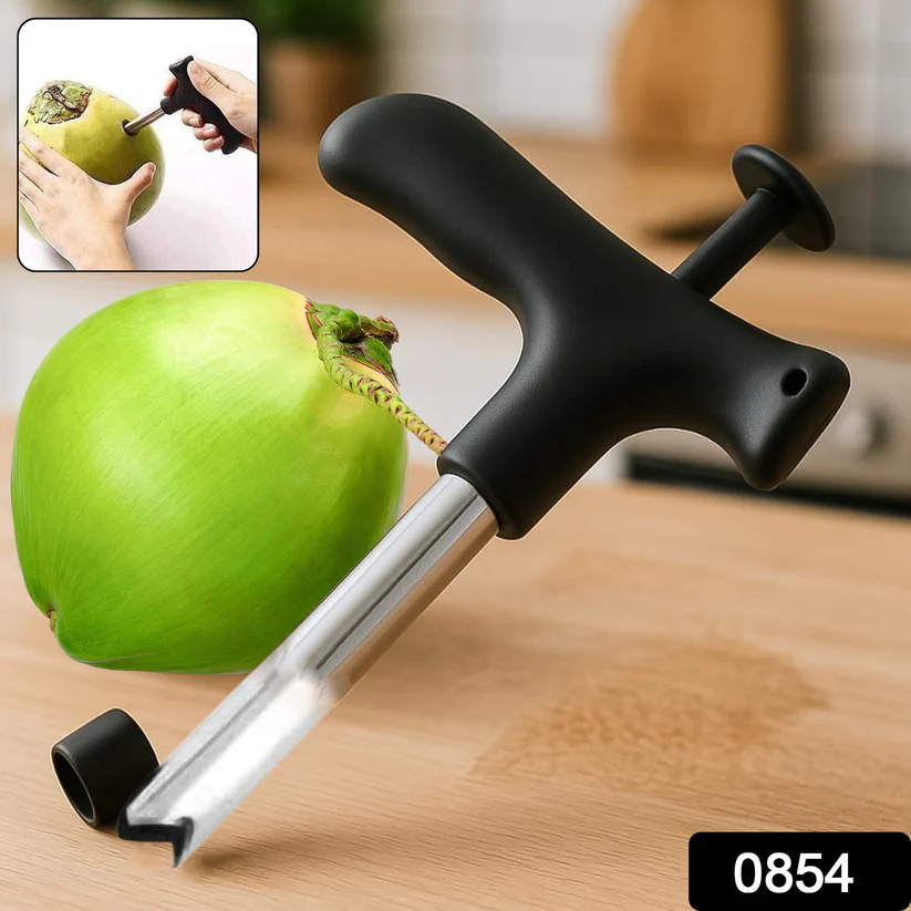 Premium Quality Stainless Steel Coconut Opener Tool / Driller with Comfortable Grip - Naira Cart