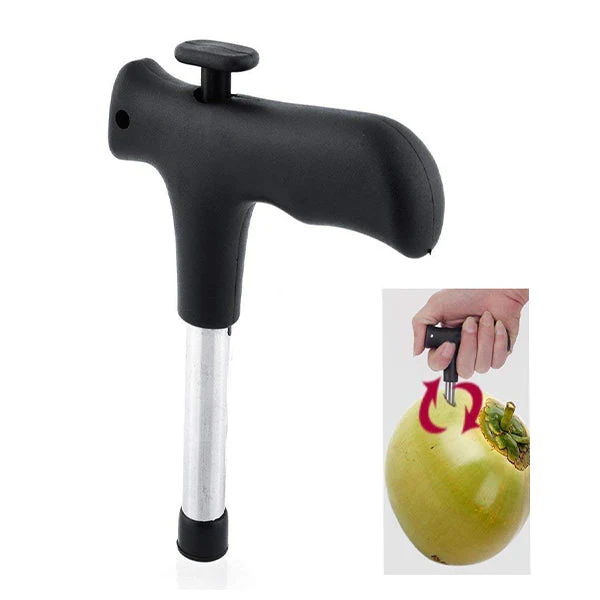 Premium Quality Stainless Steel Coconut Opener Tool / Driller with Comfortable Grip - Naira Cart