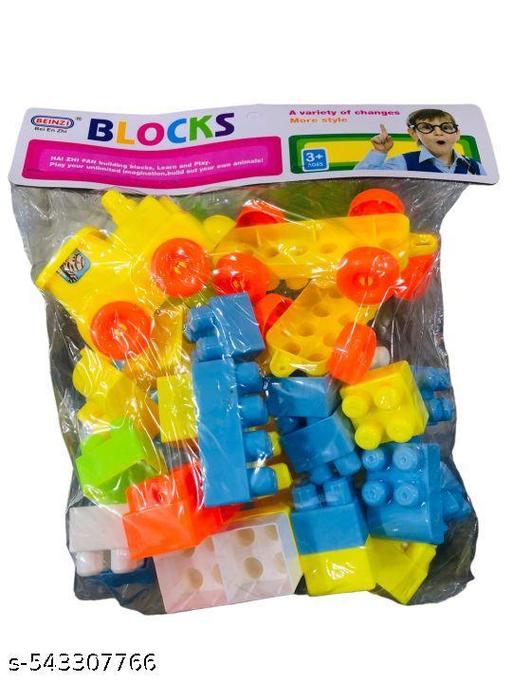 plastic building blocks 100 pcs for kids building blocks toy for kids puzzle games for kids toys for children educational & learning toy for kids, girls & boys 100 block - Naira Cart