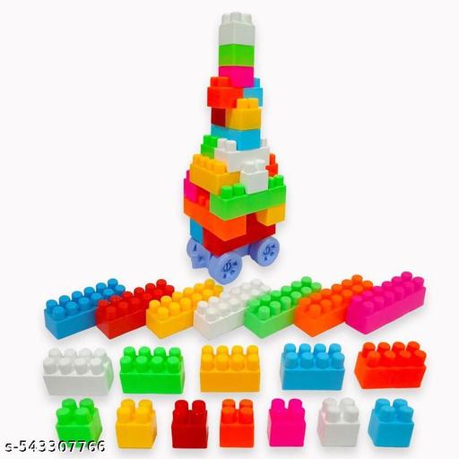 plastic building blocks 100 pcs for kids building blocks toy for kids puzzle games for kids toys for children educational & learning toy for kids, girls & boys 100 block - Naira Cart