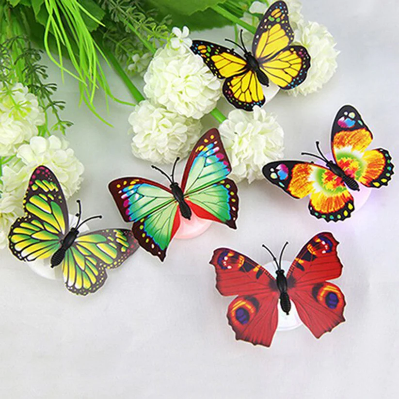The Butterfly 3D Night Lamp Comes with 3D Illusion Design Suitable for Drawing Room, Lobby - Naira Cart