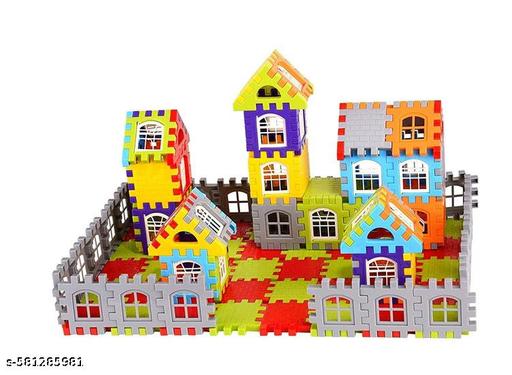 HAPPY HOUSE UNLOCK YOUR IMAGINATION 52 PIECES PACK ( 40  PCS  + 12 WINDOWS - Naira Cart