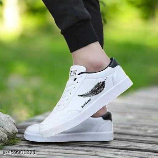 casual shoe::comfortable shoe::synthetic shoe::collage shoe::PVC shoe for men::Leaf white shoe for men::winter shoe:: - Naira Cart
