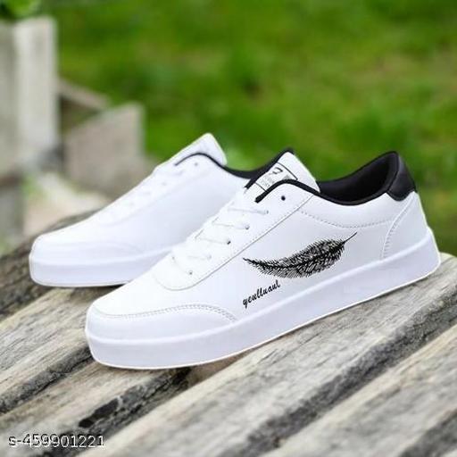 casual shoe::comfortable shoe::synthetic shoe::collage shoe::PVC shoe for men::Leaf white shoe for men::winter shoe:: - Naira Cart