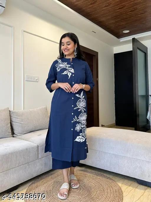 PURE RAYON COORD SET/TOP BOTTOM SET - PuthuMart Store