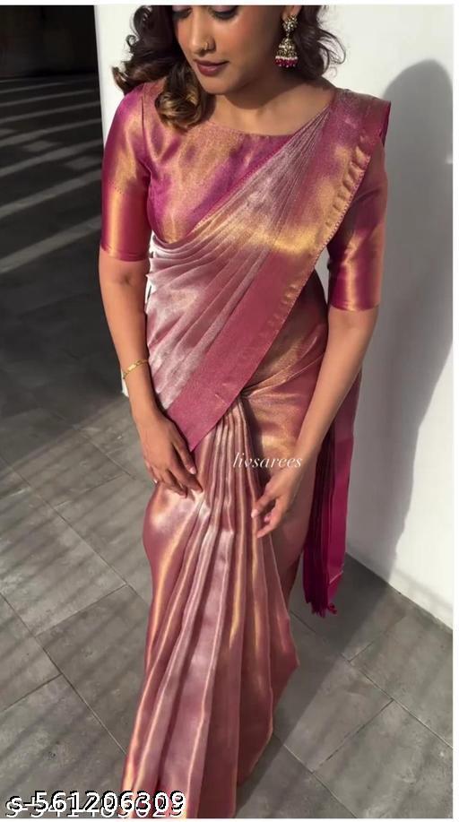 Jyotika Tissue silk saree - The Auric Edit