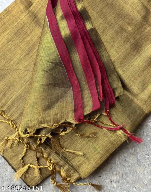 Very soft and comfortable tissue cotton sari - The Auric Edit
