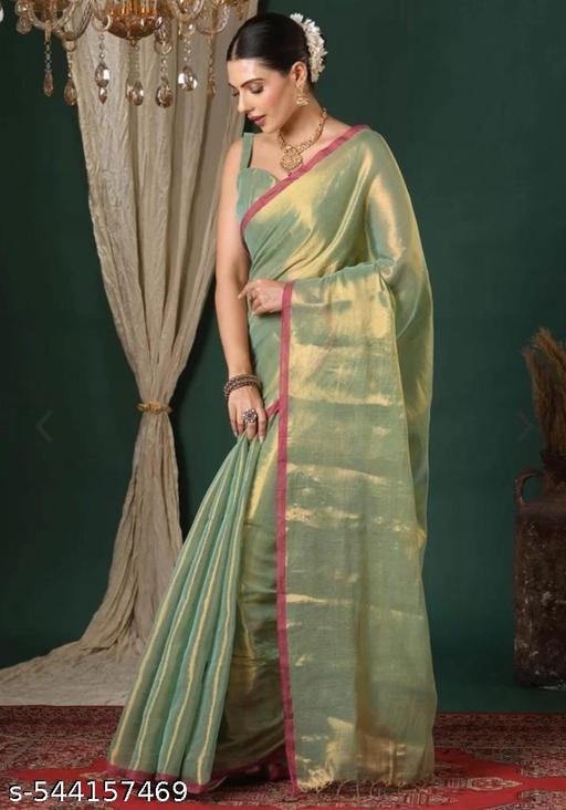 Very soft and comfortable Premium quality tissue sari  - The Auric Edit