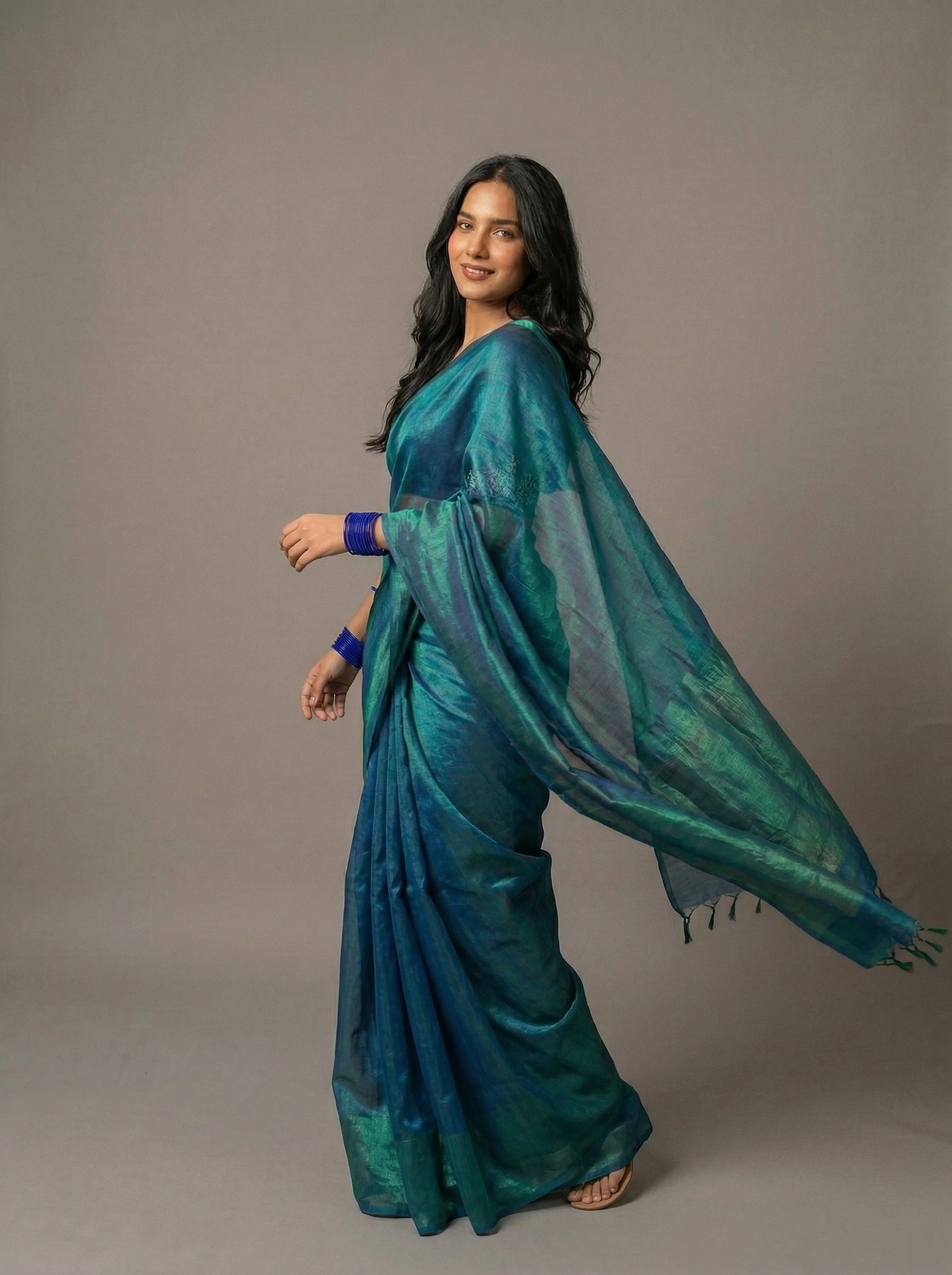 Very soft and comfortable tissue cotton saree