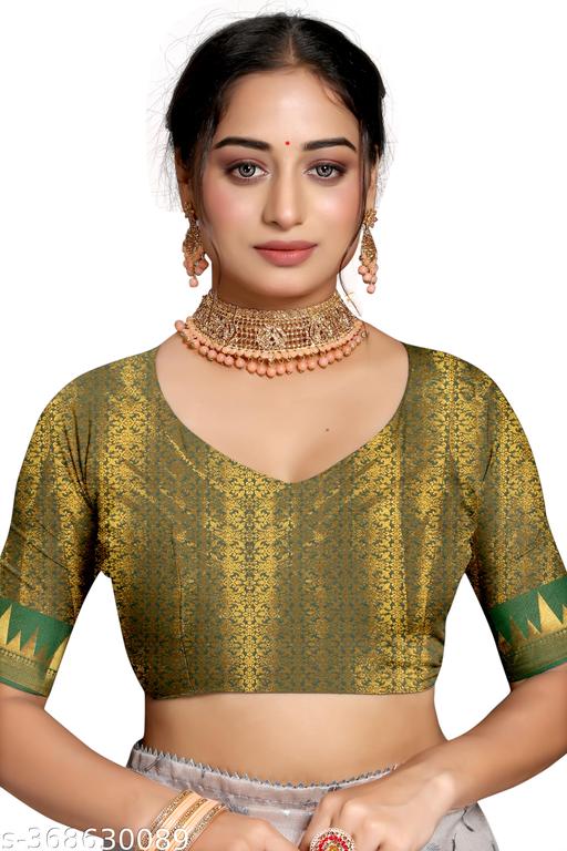 Banarasi silk saree with jacquard blouse - amamestyle