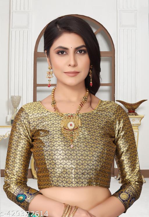 cotton silk jacquard with blouse - amamestyle