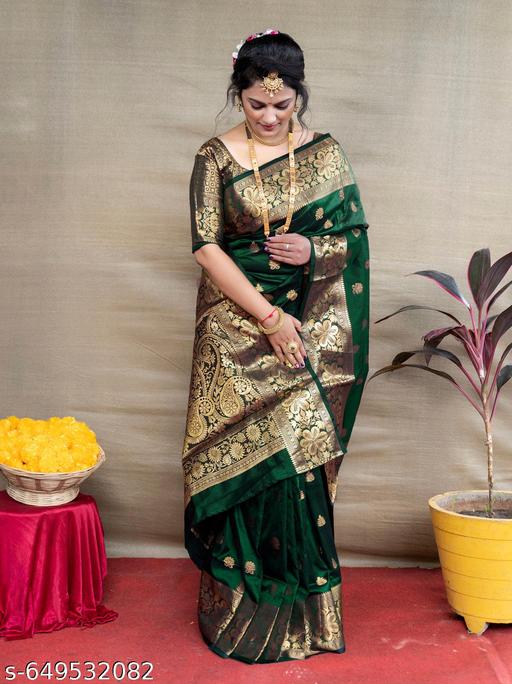 Fancy Banarasi Silk Saree For Women In Affordable Price - amamestyle