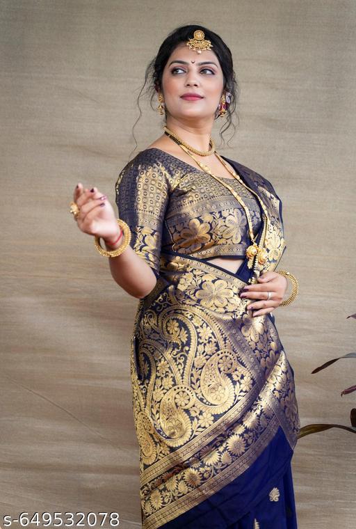 Fancy Banarasi Silk Saree For Women In Affordable Price - amamestyle