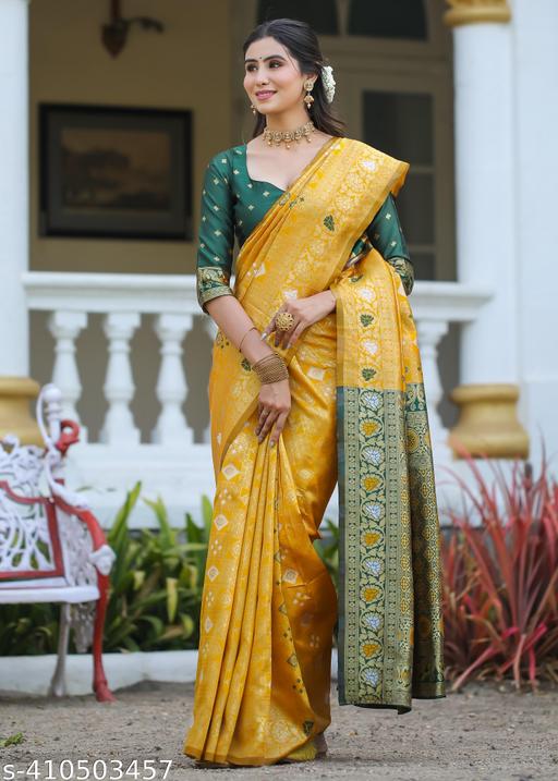 Cotton Silk Jacquard With Blouse - amamestyle