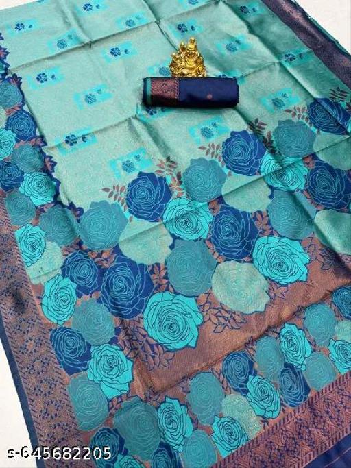 "Jacquard Floral Saree Featuring Artistic Rose Weaves and Trendy Design | Perfect for Festive Occasions" - amamestyle