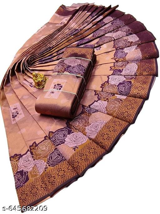 "Jacquard Floral Saree Featuring Artistic Rose Weaves and Trendy Design | Perfect for Festive Occasions" - amamestyle