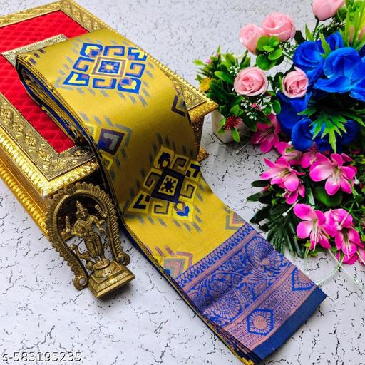 Premium Banarasi Silk Saree with Rich Zari Work with Twirling Blouse Piece. - amamestyle