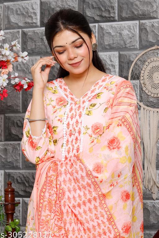 Charvi Fashionable Women Kurta Plazo with dupatta Sets Extra Plus Size - 3XL,4XL, 5XL, 6XL, 7XL Sizes - amamestyle