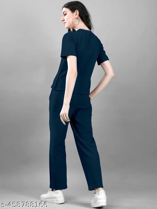 PARIDHAN Casual & Chic Women's Round Neck Matching Sets - amamestyle