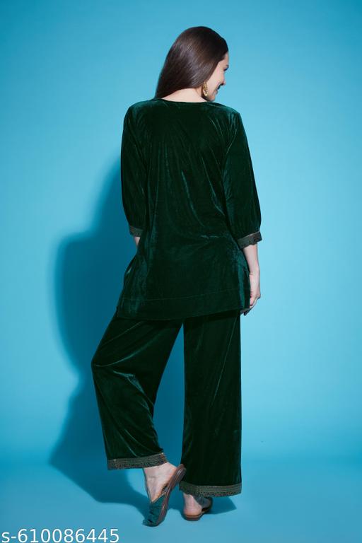 Elegance velvet kurta set  - amamestyle