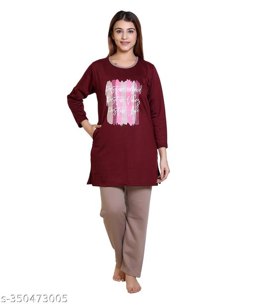 WINTER LADIES NIGHT SUIT - amamestyle