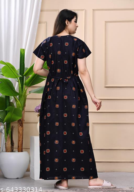 cotton nighty for women - amamestyle