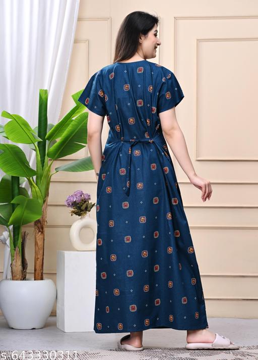 cotton nighty for women - amamestyle