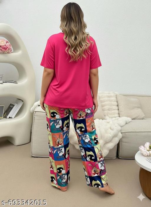 Night Suit For women  Night Dresses for Women, Pyjama Set for Women, Lycra NightSuit for Women, Night Wear for Women, Lounge Wear Set for Women  - amamestyle