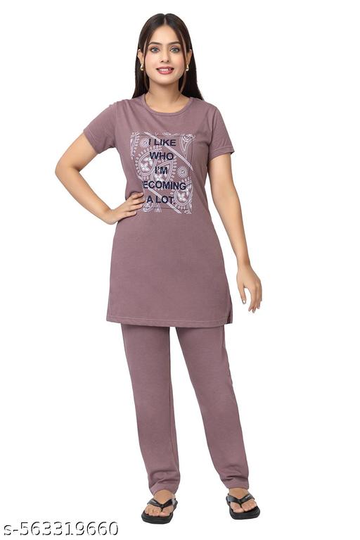 SAHAAYE NIGHT SUIT - POCKET NIGHT SUITE - TOP AND BOTTAM PRINTED NIGHT SUITE - TRENDING CO-ORD SET - NIGHTSUIT FOR WOMENS AND GIRLS - amamestyle