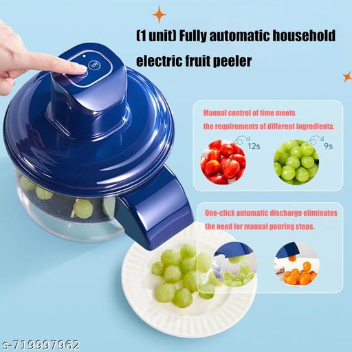 Automatic Grapes Peeler, Efficient Garlic Skin Remover Machine, Rechargeable Multifunctional Small Fruit Peeler Tool Appliance for Grapes, Cherry Tomatoes, Garlic - Anuloria 