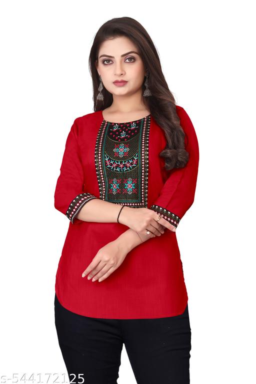 Women's Short Kurti New Trendy Short Kurti For Girls - Myshopic 