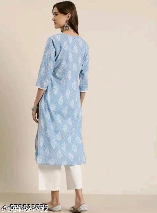 Women printed with less Kurtis - Triffystore 