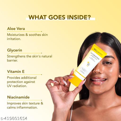 Sunscreen SPF 50 PA++++ Sun Block Water Sunscreen for Men and Women with Aloe Vera, Glycerin and Vitamin E 50 ml - Triffystore 