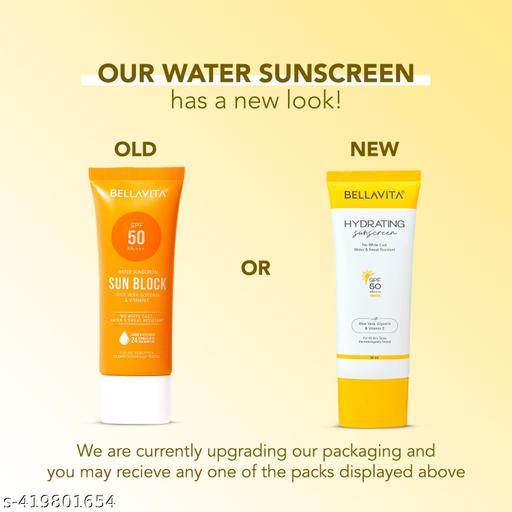Sunscreen SPF 50 PA++++ Sun Block Water Sunscreen for Men and Women with Aloe Vera, Glycerin and Vitamin E 50 ml - Triffystore 