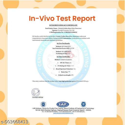 Sunscreen - SPF 50 PA+++ Glow Sunscreen with Vitamin C & Niacinamide for a Dewy Glow 80ml - Triffystore 