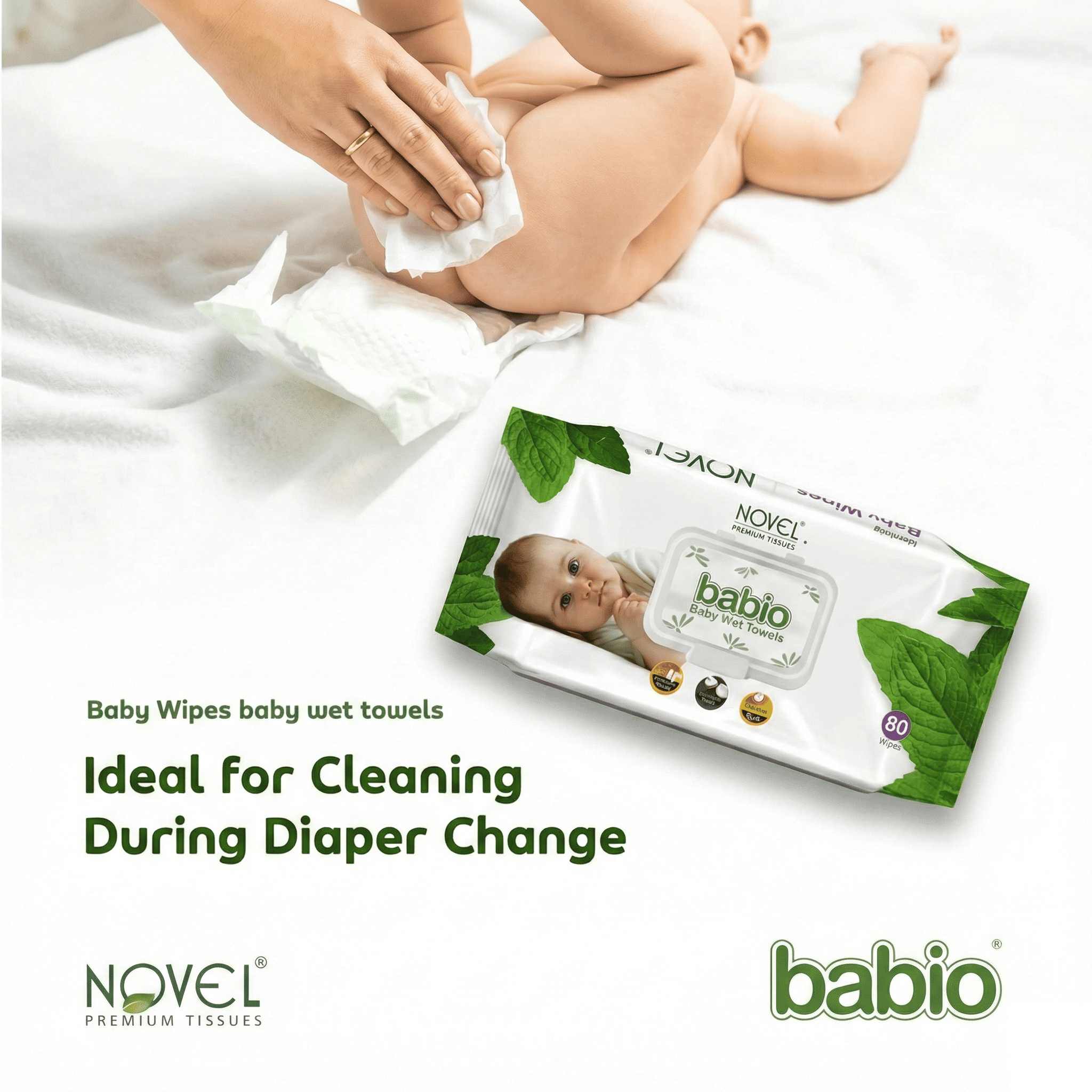 Baby Wipes 72 Sheets pack of 3/with Lid - Nayizan