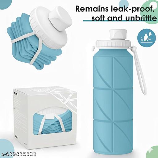 Folding Silicone Sports Water Bottle | Collapsible, Lightweight & BPA-Free | Easy-to-Carry Travel Water Bottle for Sports, Gym, Hiking & Outdoor Use - Nayizan