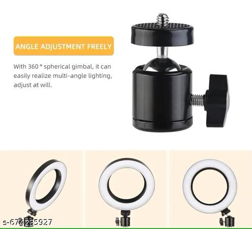 10-Inch LED Ring Light with Mobile Holder & Adjustable Stand for Video Shooting - Triffystore 